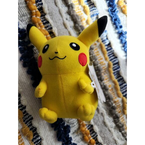 Pokémon PIKACHU Plush 6" Character Stuffed Toy Factory New W tag 2020 - Picture 6 of 8